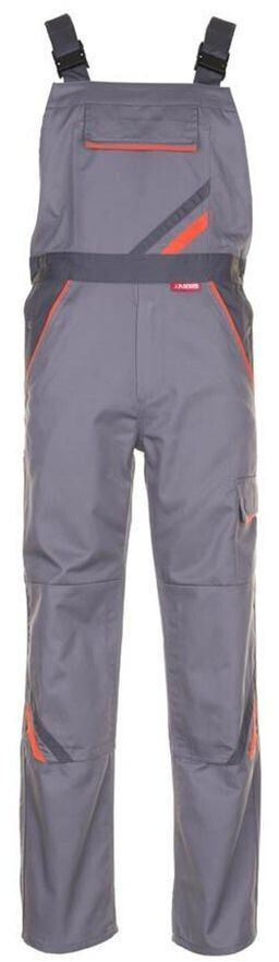 Planam Visline Dungarees zinc/orange/slate