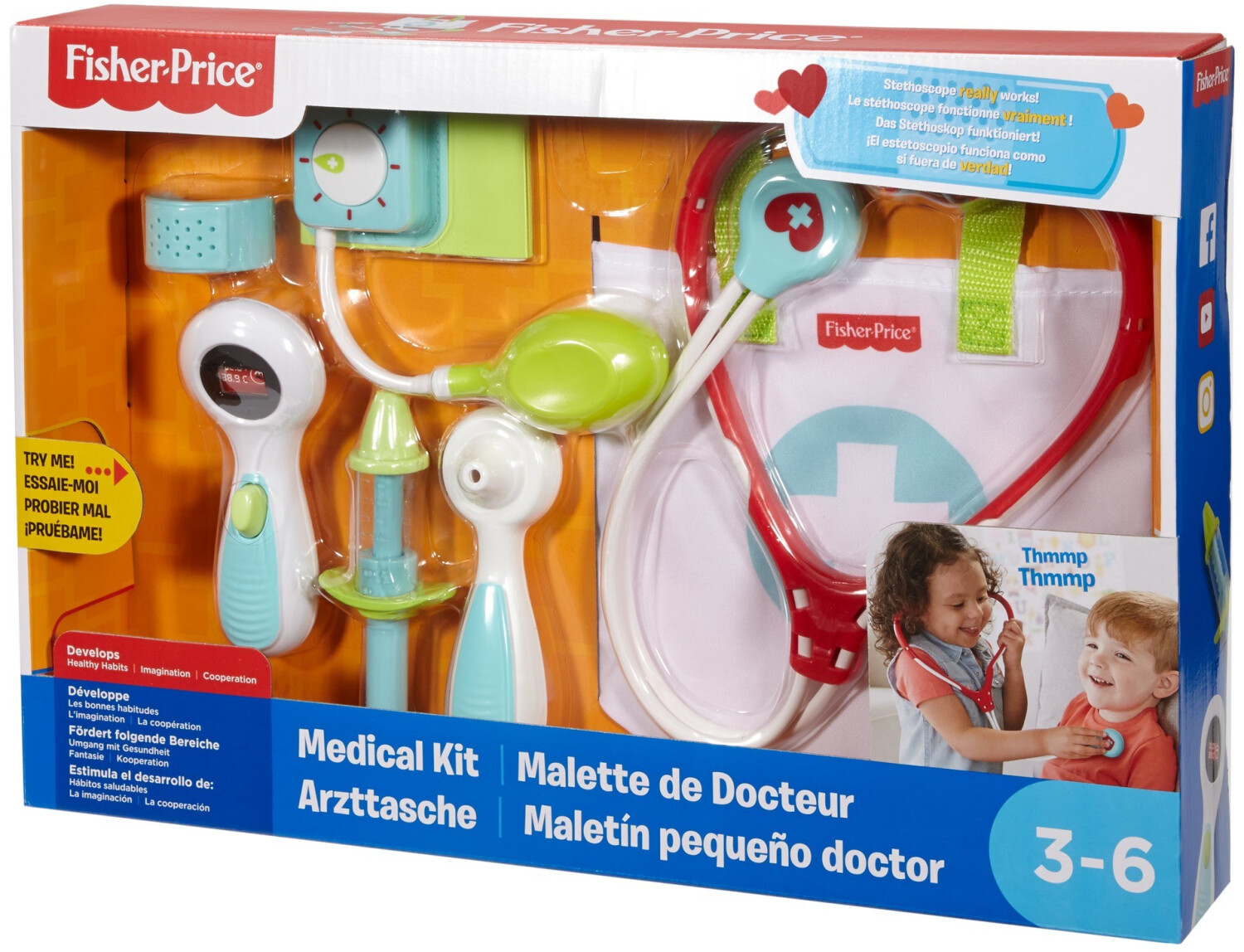 Buy Fisher Price Medical Kit DVH14 from 13.49 Today Best
