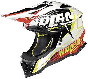 Nolan N53 Sidewinder noir/blanc/orange