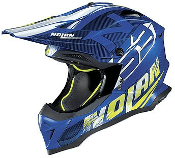 Nolan N53 Whoop bleu/blanc/jaune
