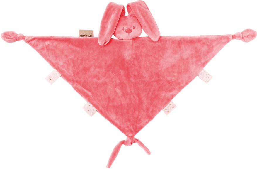 Nattou Maxi doudou Lapidou corail