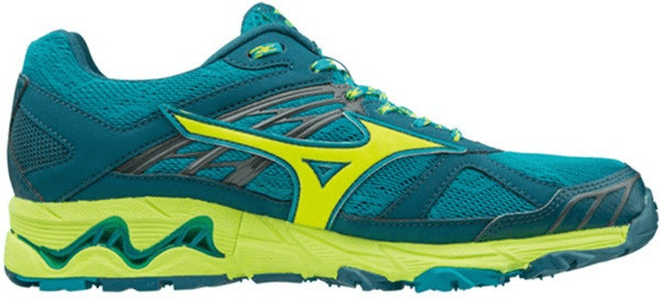 Mizuno Wave Mujin 4 Women tile blue/safety yellow/blue coral