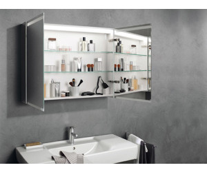 Geberit Option Basic Spiegelschrank m. Beleuchtung, zwei Türen,  50x67,5x14cm, 500257001 für 350,20 €