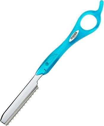 Feather Coupe-choux aqua blue