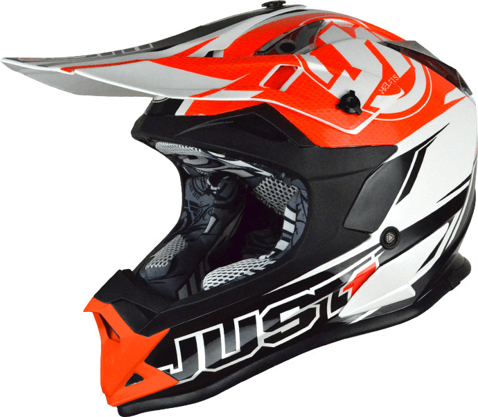 Just1racing J32 Pro RAVE noir/orange