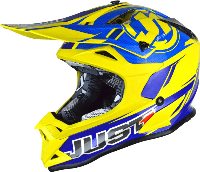 Just1racing J32 Pro RAVE bleu/jaune