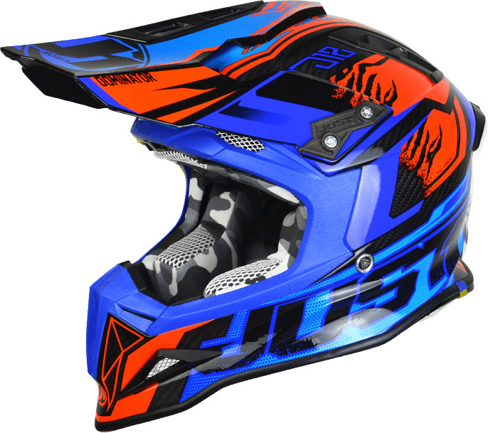 Just1 J12 Off Road Carbon DOMINATOR blue/red
