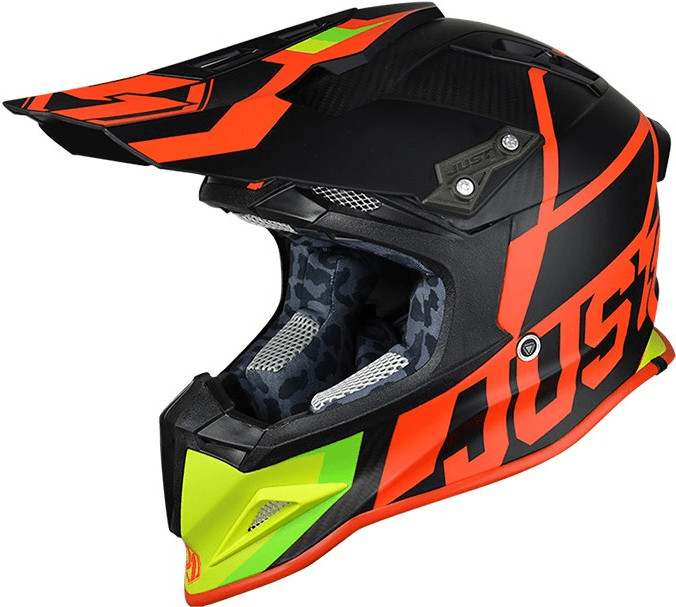 Just1racing J12 Off Road Carbon UNIT red/lime