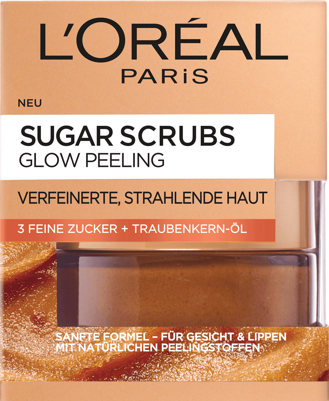 L'Oréal Sugar Scrubs Glow Peeling Grape Seed Oil (50ml)