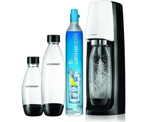 Bianco 2 Bottiglie e 1 Cilindro inclusi Sodastream Gasatore DAcqua Frizzante Spirit Megapack 