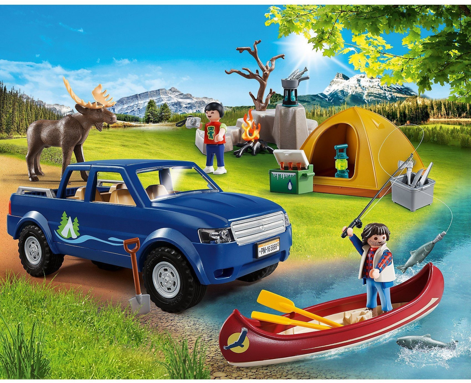 Photos - Toy Car Playmobil Wildlife - Camping Adventure  (5669)