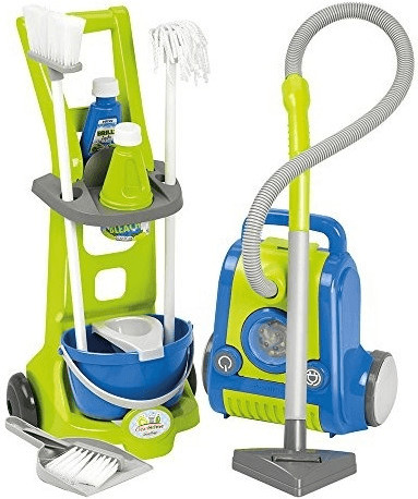 Ecoiffier Chariot ménage et aspirateur Clean Home