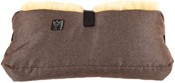 Kaiser Big Double Handmuff - brown melange