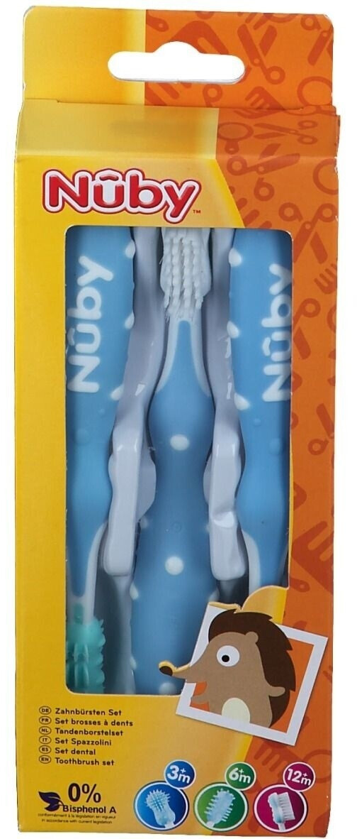 Nuby Set évolutif de brosses à dents