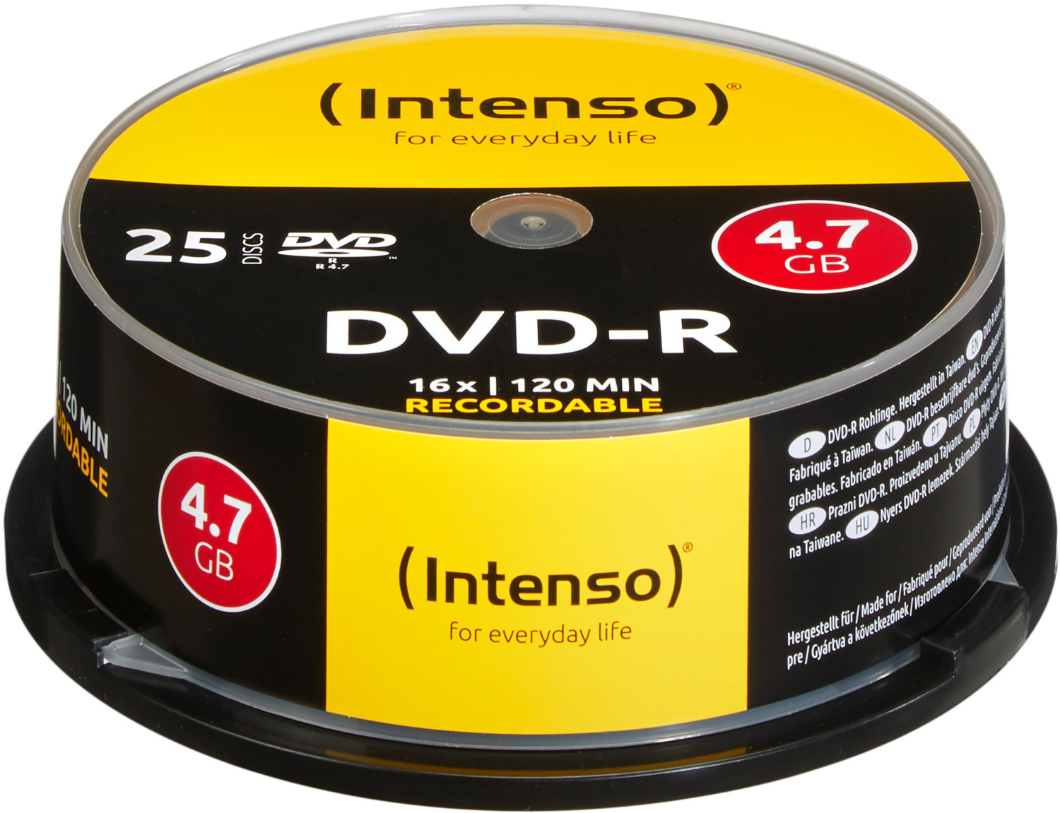 Photos - Other for Computer Intenso DVD-R 4,7GB 120min 16x 25pk Spindle 