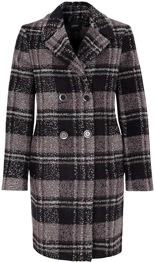 S.Oliver BLACK LABEL BoucléCoat (29.709.52.4842.98N1) grey/black