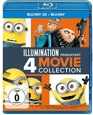 Ich - Einfach unverbesserlich 1-3 + Minions - Illumination präsentiert 4 Movie Collection (3D)