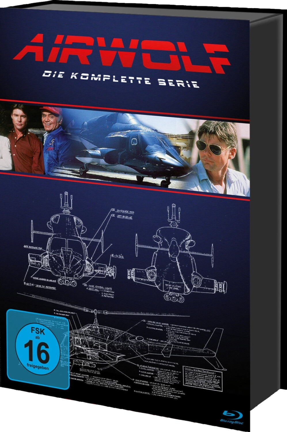 Airwolf - Die komplette Serie (Keepcase) (18 Blu-rays) [Blu-ray]