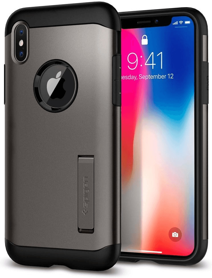 Spigen Coque Slim Armor (iPhone X) gunmetal