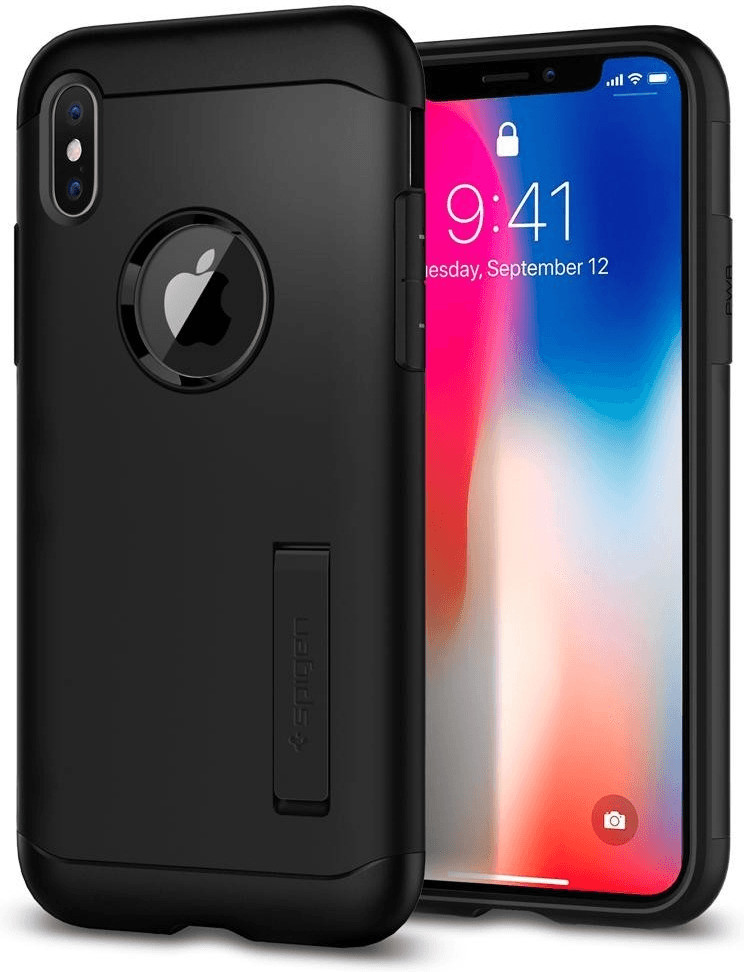 Spigen Coque Slim Armor (iPhone X) noir