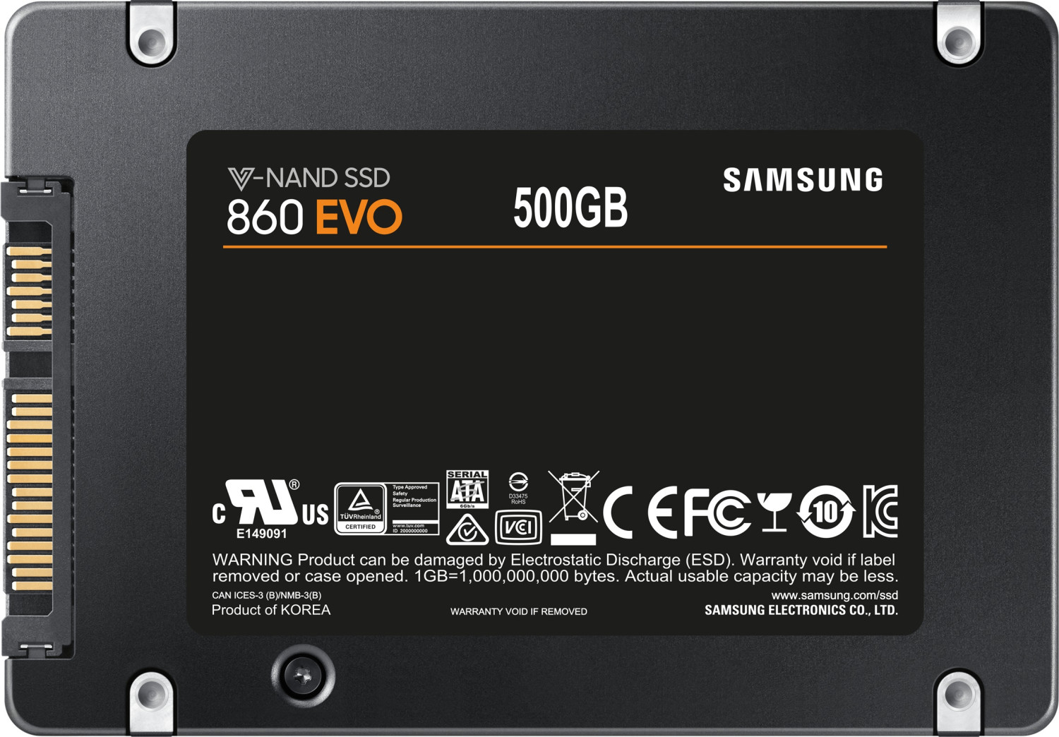 Samsung 860 Evo 500GB 2.5 ab 99 99 M rz 2024 Preise