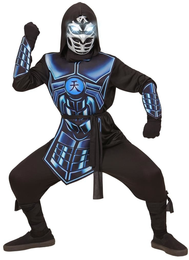 Widmannsrl Blue Cyber Ninja Child Costume