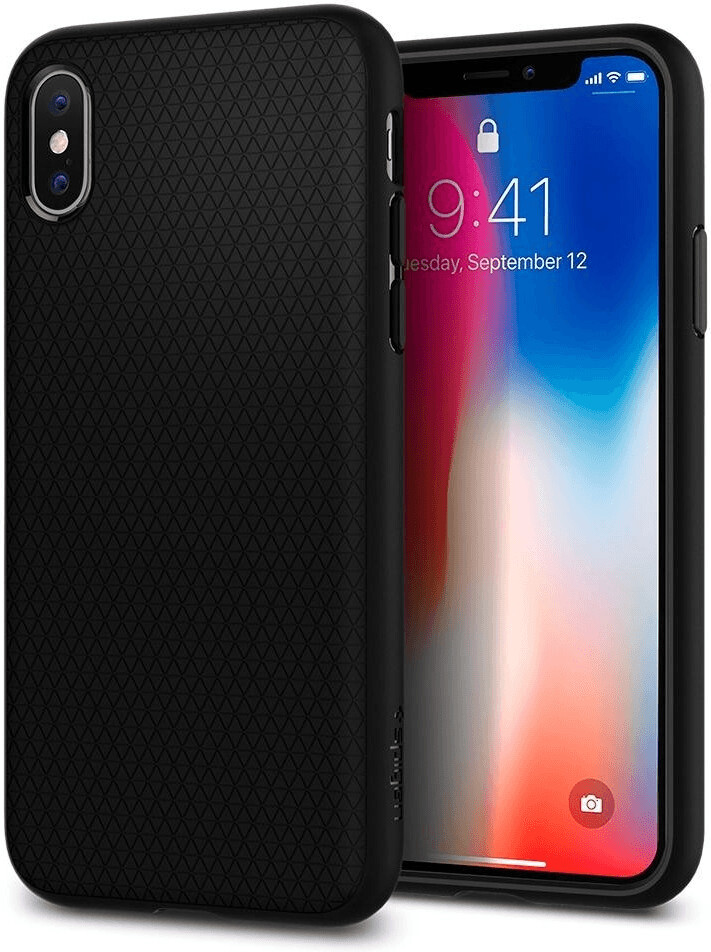 Spigen Coque Liquid Air (iPhone X) noir