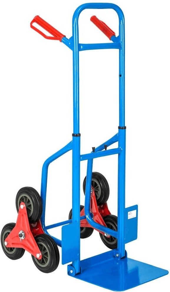 TecTake Diable de manutention 6 roues monte-escaliers capacité 100 kg