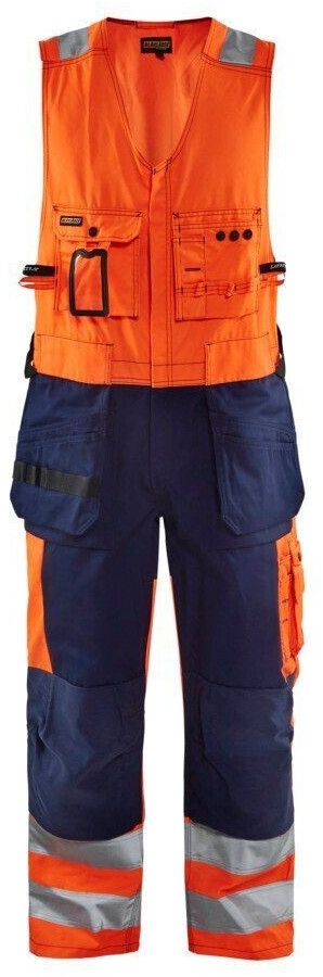 Blakläder High Vis Sleeveless Overall  (26531804) orange/navy blue