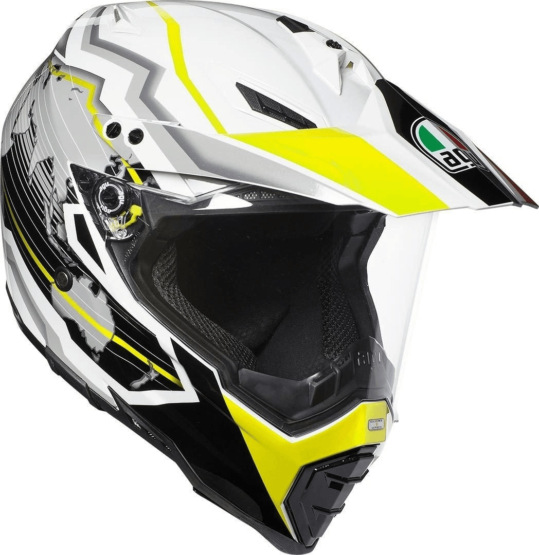 AGV AX-8 Dual Evo Earth jaune/blanc