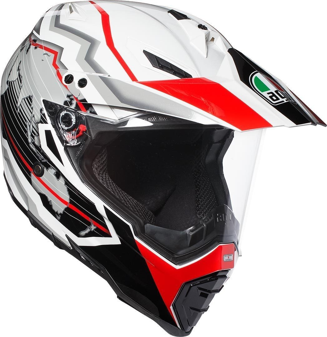 AGV AX-8 Dual Evo Earth rouge/blanc
