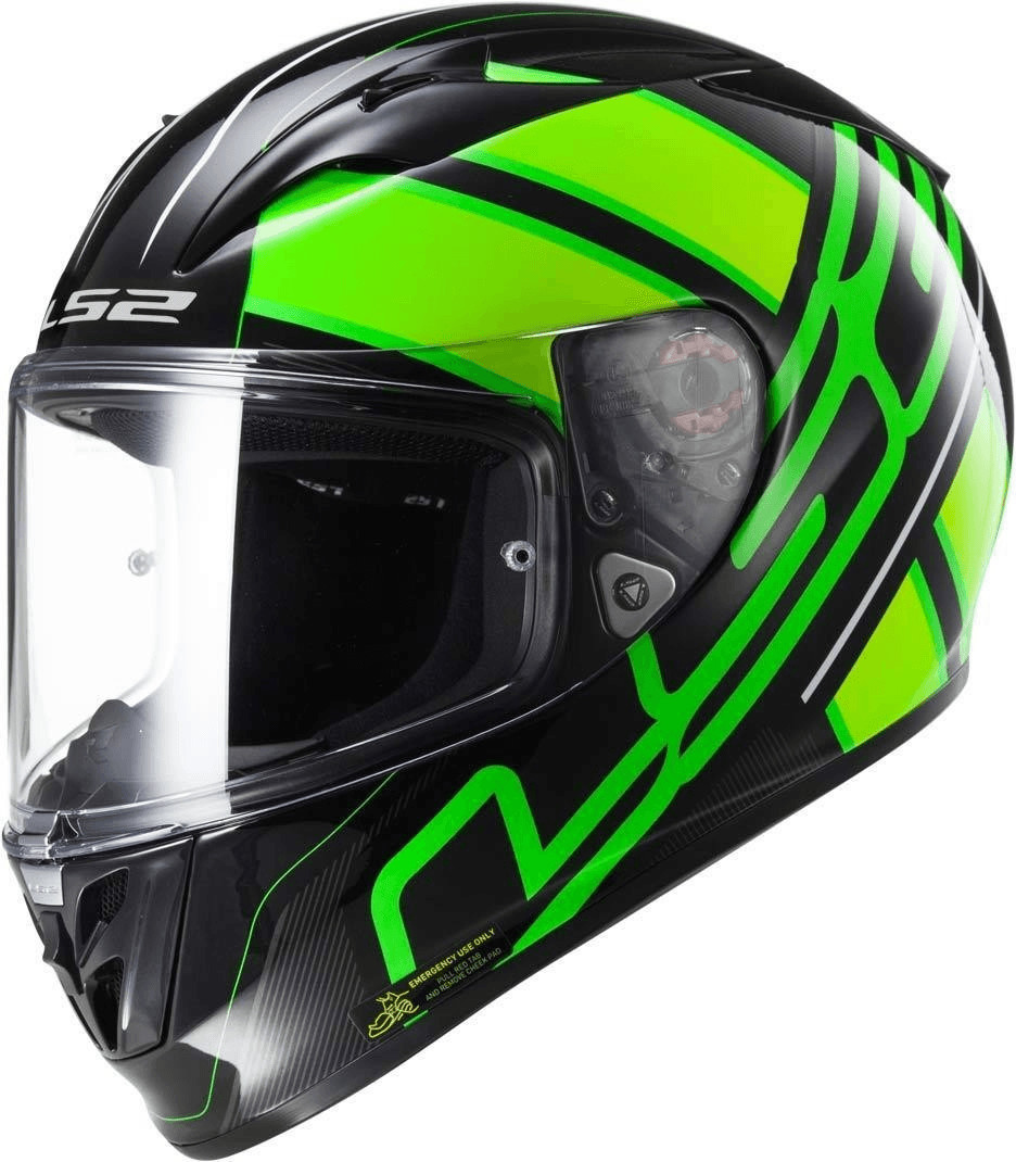 LS2 FF323 Arrow R Evo Ion noir/vert