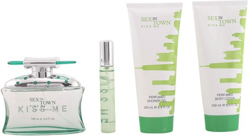 Concept V Design Sex In Town Kiss Me Gift Set (EdP 100 ml + EdP 20 ml + SG 200 ml + BL 200 ml)