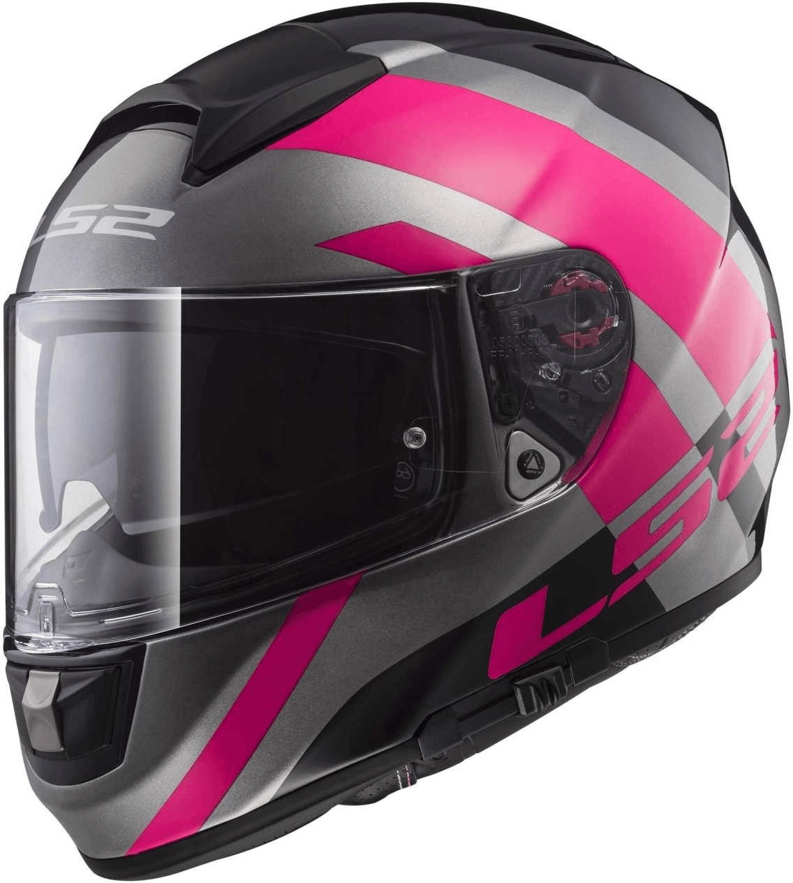 LS2 FF397 Vector Evo Trident noir/rose
