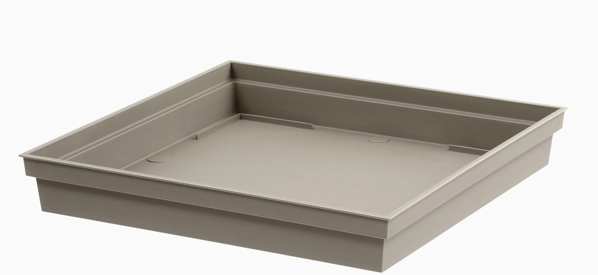 EDA Soucoupe carrée Toscane taupe