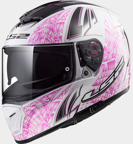 LS2 FF390 Breaker Rumble blanc/rose
