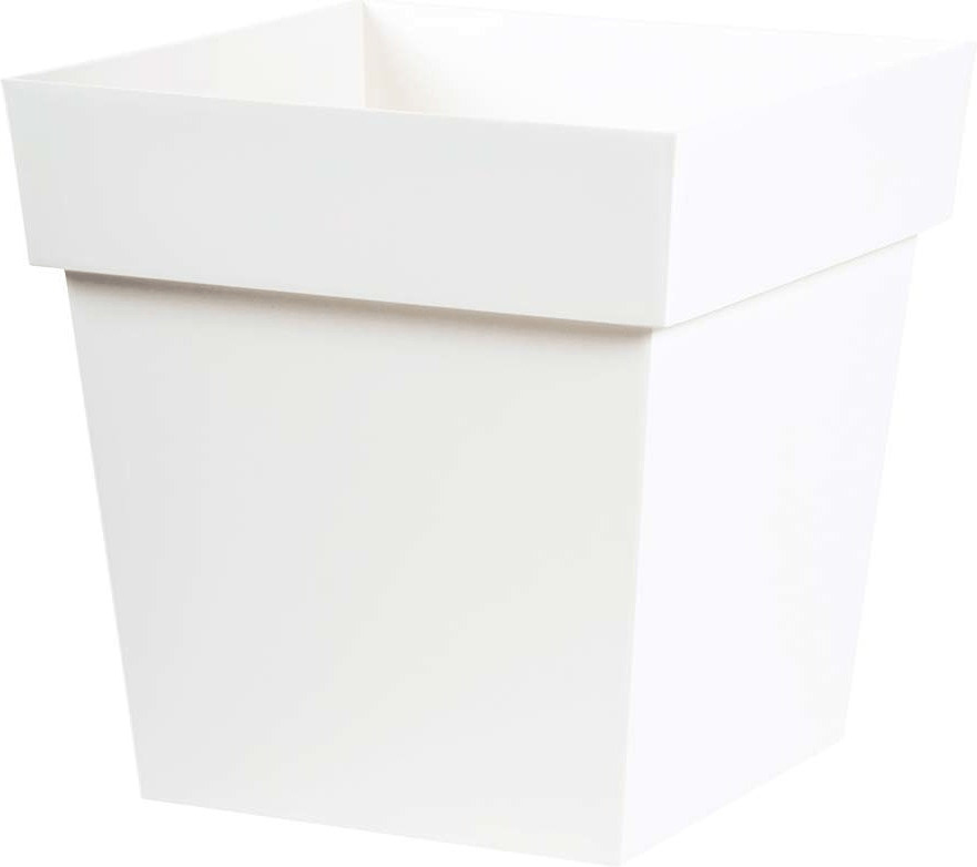 EDA Pot carré Toscane 38L blanc