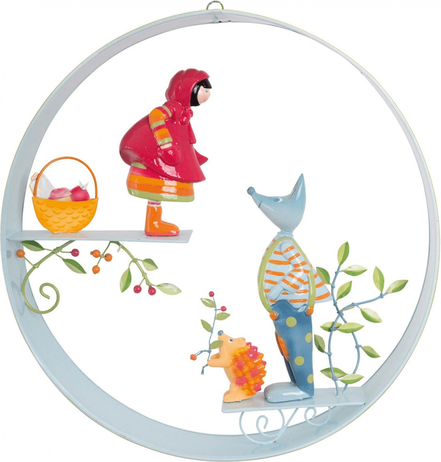 L'Oiseau Bateau Cerceaux scènes  Chaperon Rouge et loup