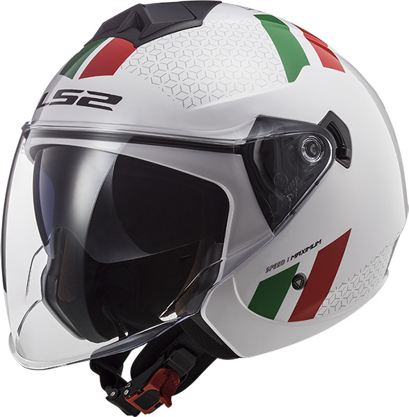 LS2 OF573 Twister Combo blanc/vert/rouge