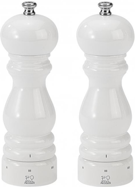 Peugeot Duo moulin à poivre & moulin à sel Paris 18 cm blanc laqué