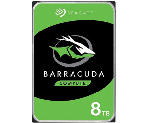 Seagate BarraCuda, 8 To, Disque Dur Interne HDD – 3,5 pouces, SATA 6 Gbit/s  7 200 tr/min, 256 Mo de mémoire cache, pour PC, Services De Récupération  Des Données (ST8000DM004) : : Informatique