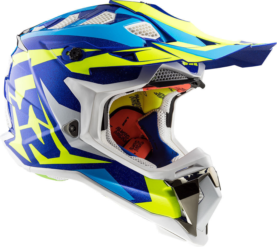 LS2 MX470 Subverter Nimble blanc/bleu/jaune