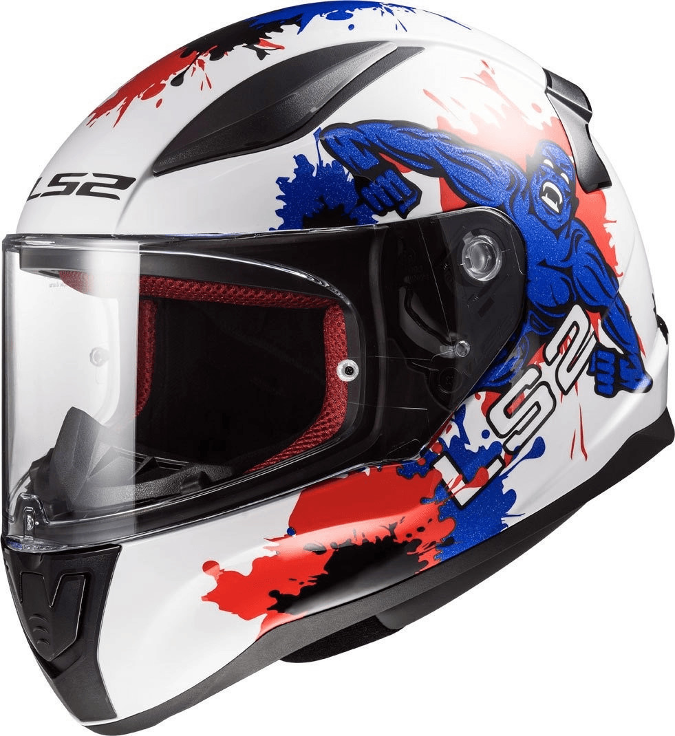 LS2 FF353  Rapid Mini Monster blanc/bleu