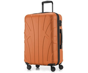TSA Magenta 34 Liter ca 100% ABS Matt Suitline Handgepäck Hartschalen-Koffer Koffer Trolley Rollkoffer Reisekoffer 55 cm 