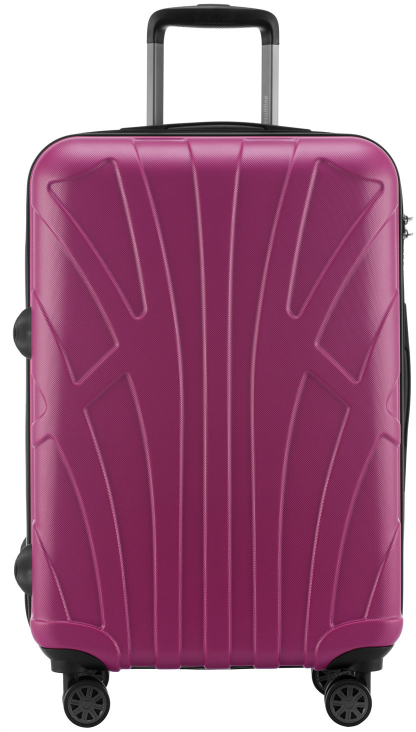 Suitline 4 Wheel Trolley 66 cm magenta (S24-8801M)