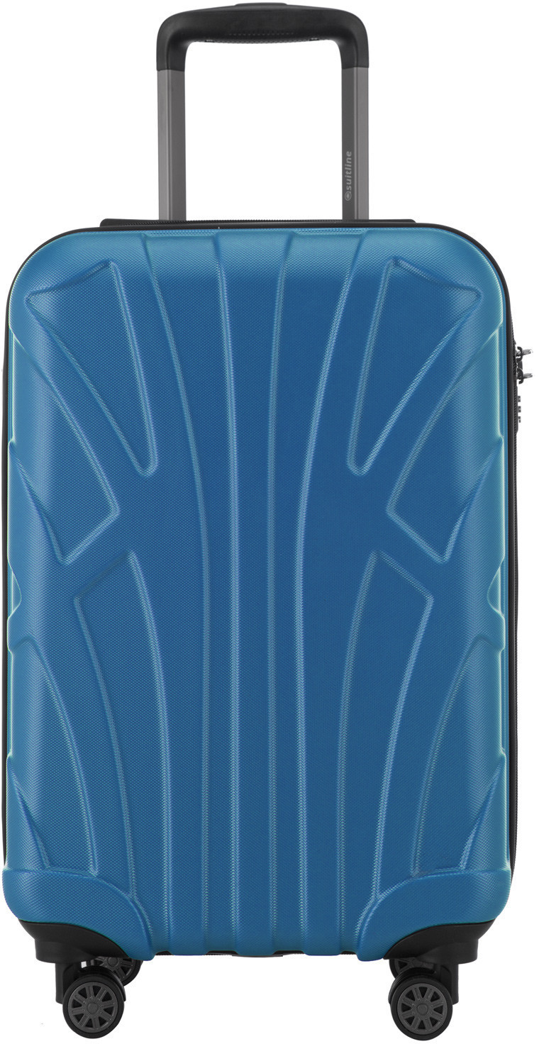 Suitline 4 Wheel Trolley 55 cm cyan blue (S20-8801M)