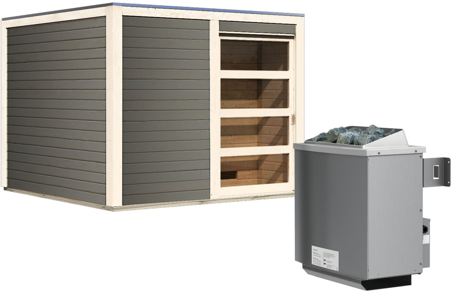 cube ofen Karibu cuben (9 kw ofen mit int. steuerung) natur ab 3.459,00