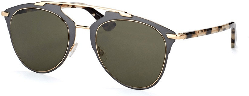Dior Reflected PRE 70 (grey on gold-havana/green)