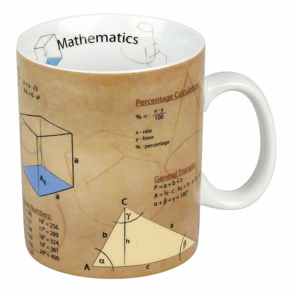 Tazza Konitz Chemistry Of Knowledge | In Porcellana Con Design Creativo | Capacità 15,6 Ml | Adatta A Microonde E Lavastoviglie