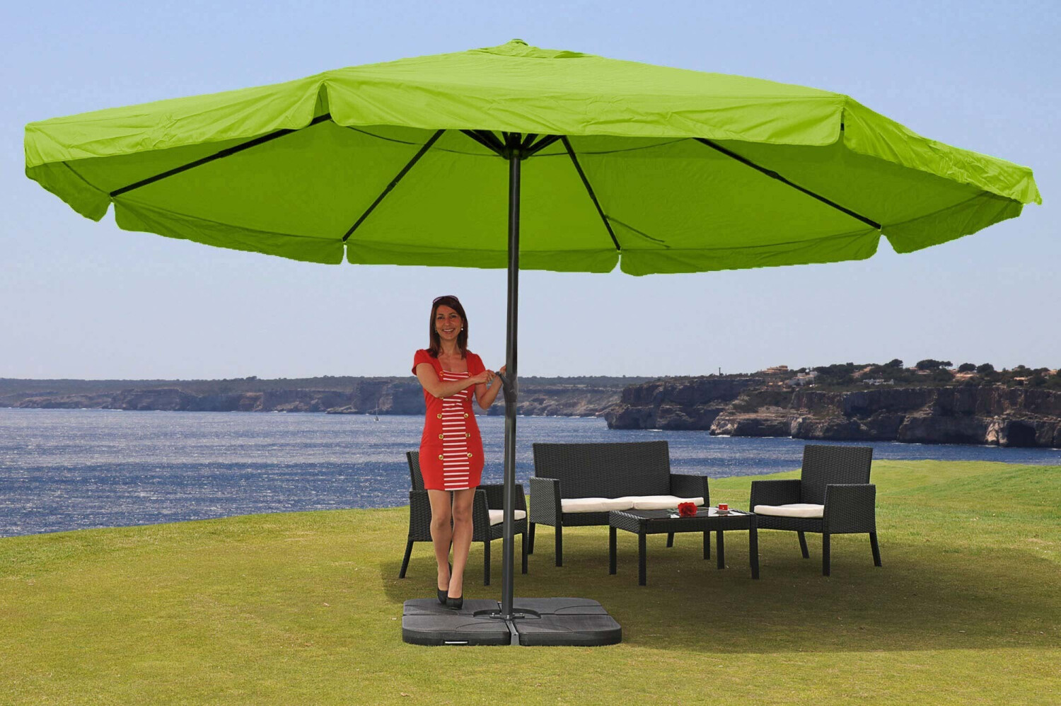 Mendler Merano Ø 500 cm green